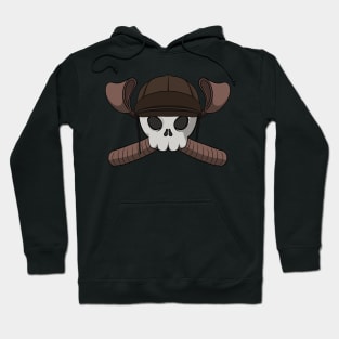 Jockeys crew Jolly Roger pirate flag (no cption) Hoodie